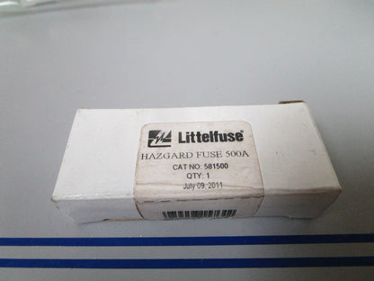 NEW OEM 581500 Lettelfuse 500AMP Hazgard Fuse 0720