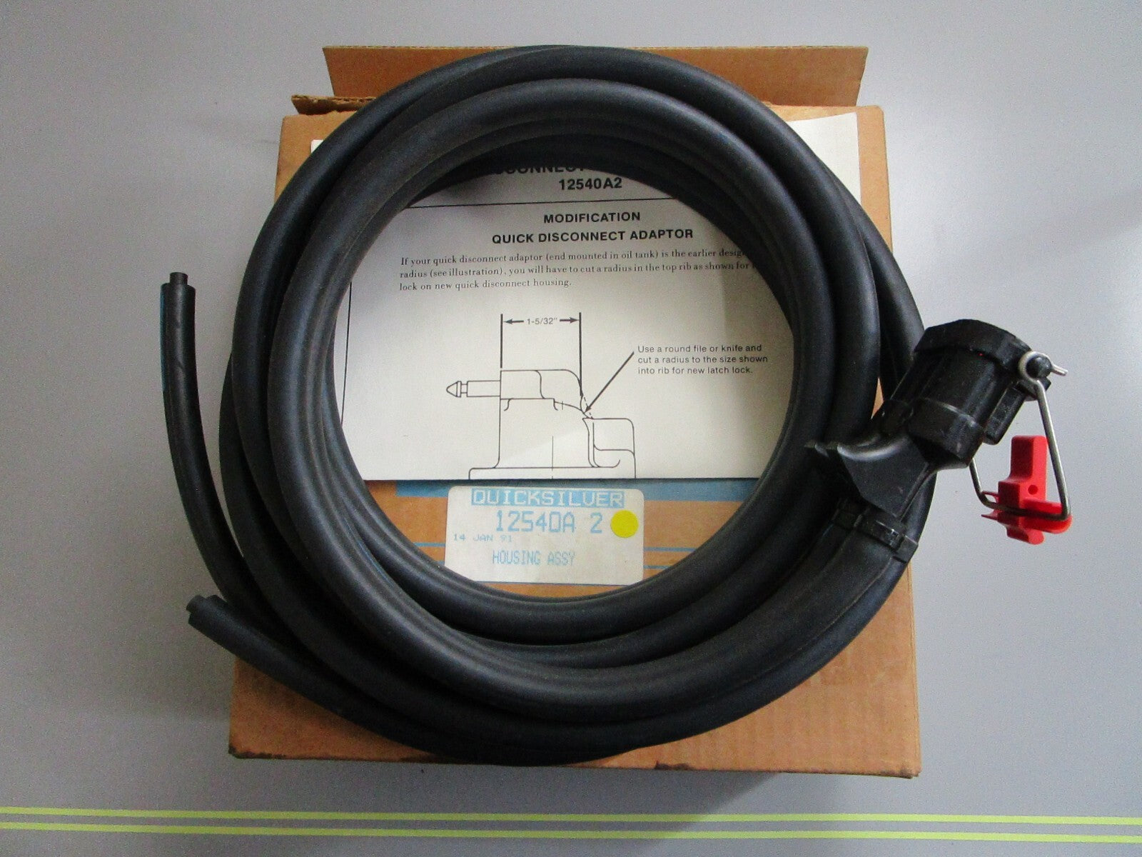 *NEW OEM* 0820 Mercury Quicksilver Quick Disconnect Housing Ay 12540A2