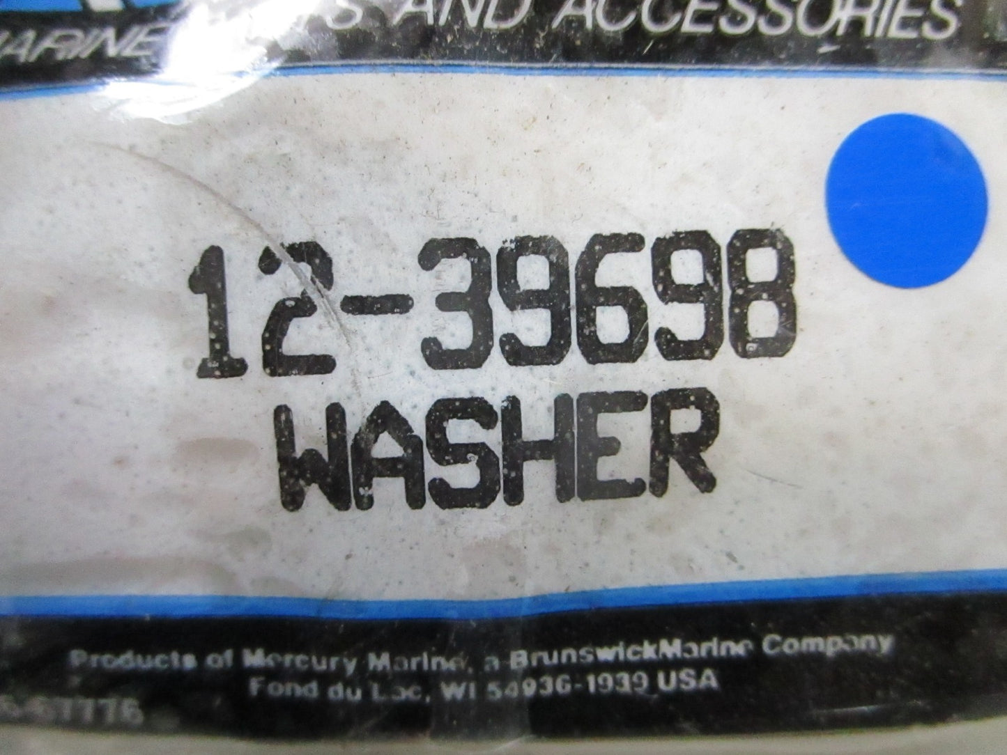 *NEW OEM* (LOT OF 2) 0810 Mercury Quicksilver Washer 12-39698