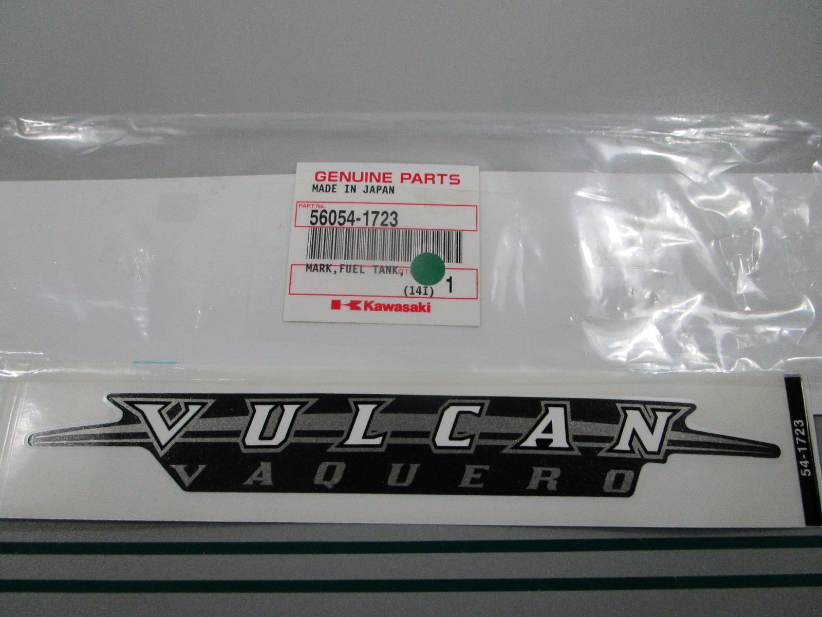 NEW OEM 56054-1723 Kawasaki Fuel Tank Mark 0810