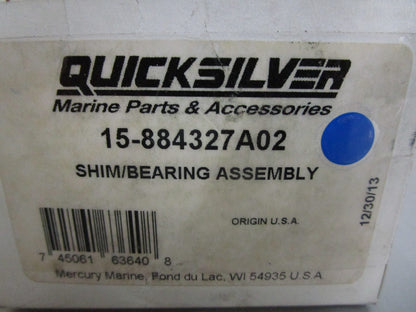 *NEW OEM* 0820 Mercury Quicksilver Shim/Bearing Assy 15-884327A02