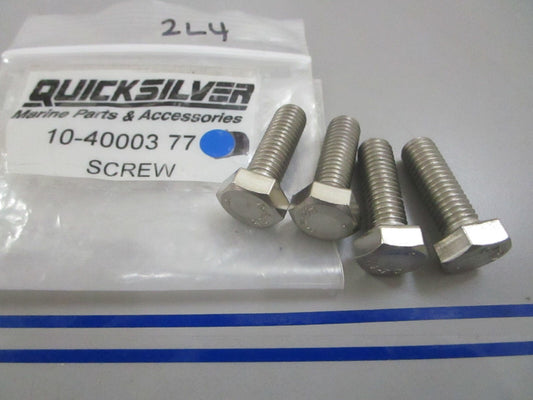 *NEW OEM* (LOT OF 4) 0770 Mercury Quicksilver Screw 10-4000377