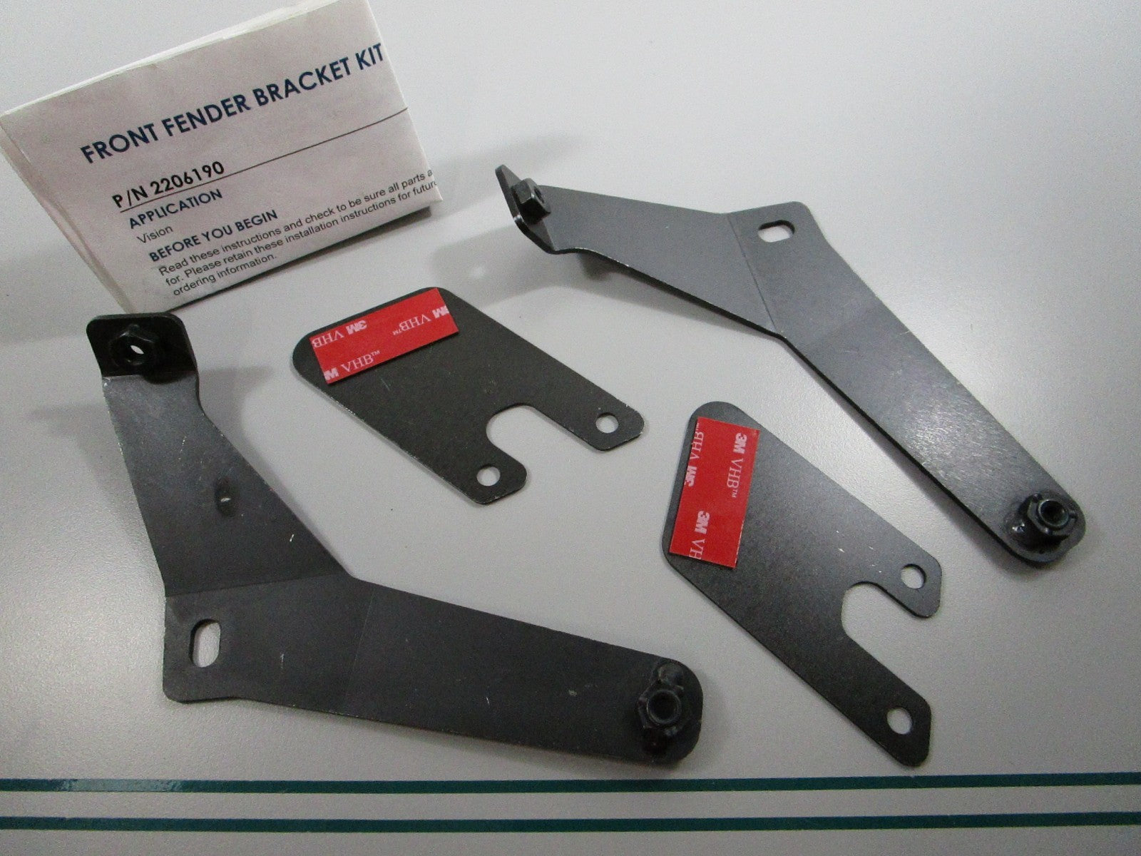 NEW OEM 2206190 Polaris Front Fender Bracket Kit 0810