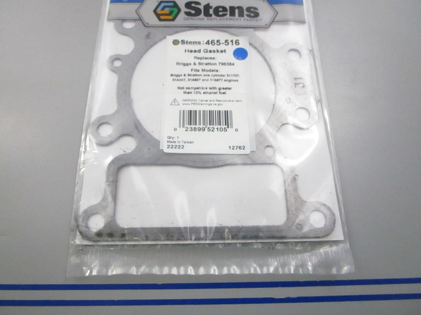 NEW 465-516 Replaces: Briggs & Stratton 796584 Stens Head Gasket 0810