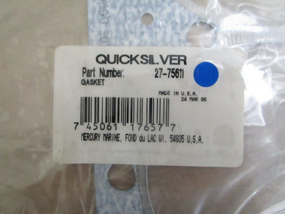 *NEW OEM* 0820 Mercury Quicksilver Gasket 27-75611