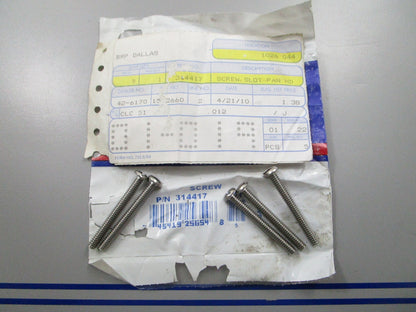*NEW OEM* (LOT OF 5) 0810 OMC Johnson Evinrude Screw 314417 0314417