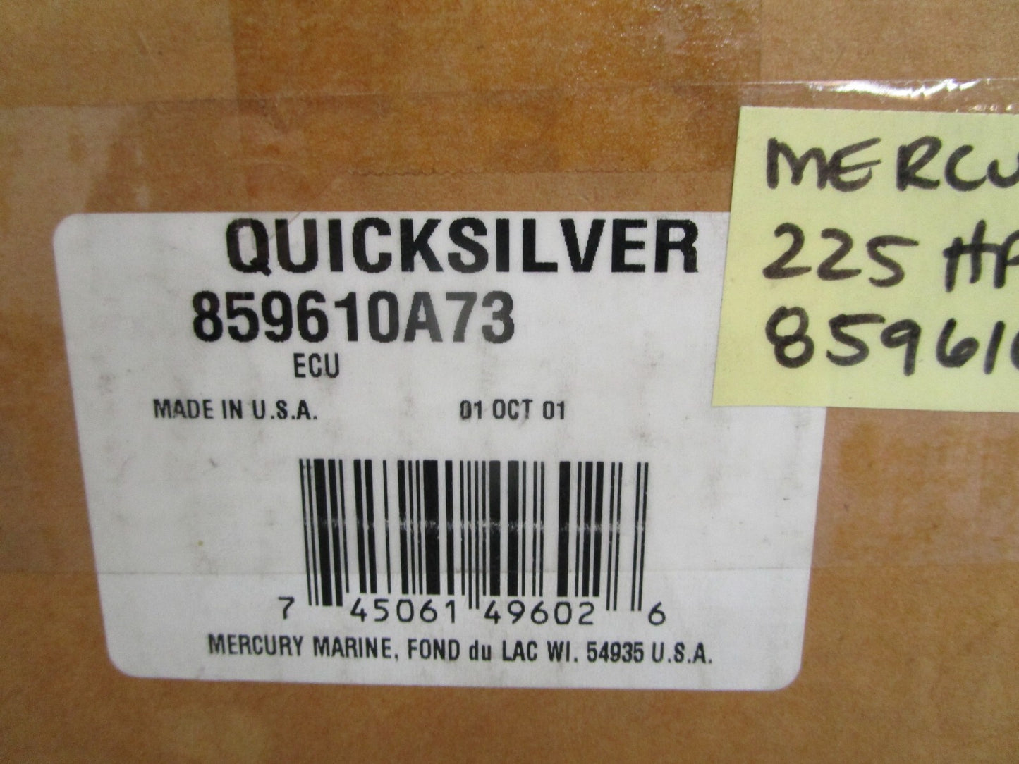 *NEW OEM* 0820 Mercury Quicksilver DFI 225HP ECU 859610 85910A73