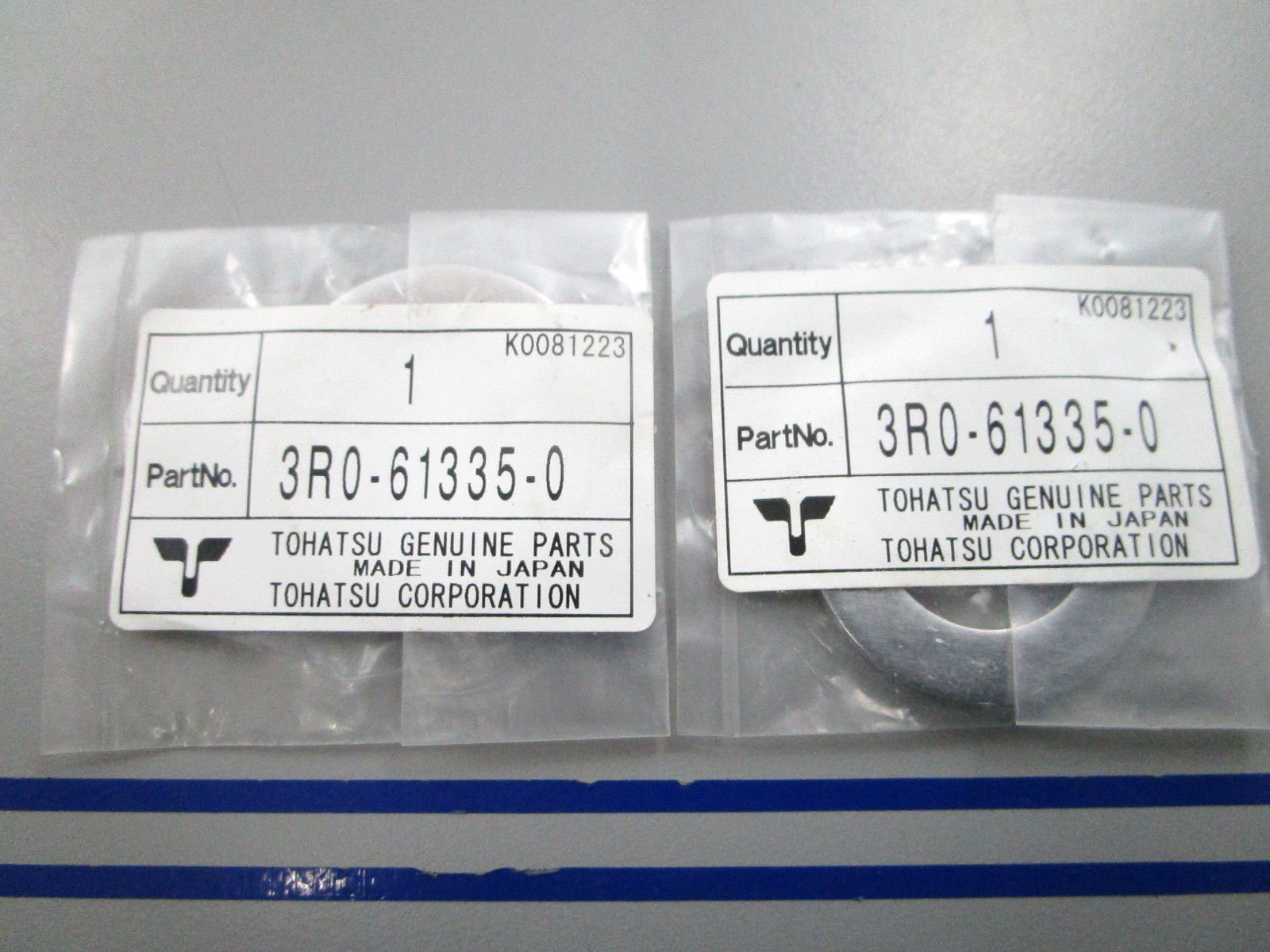 NEW OEM (LOT OF 2) 3R0-61335-0 3R0613350 Tohatsu Upper Lock Plate 0810