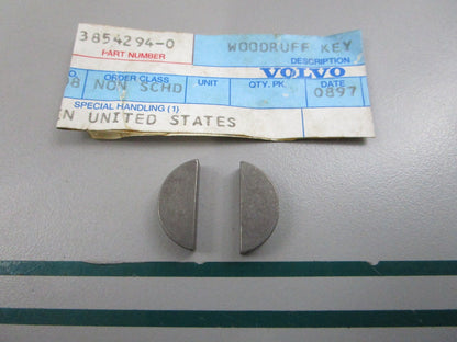 NEW OEM (LOT OF 2) 3854294 Volvo Penta Impeller Key 0810