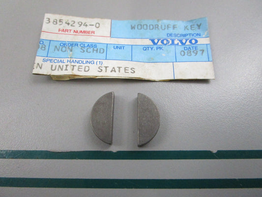 NEW OEM (LOT OF 2) 3854294 Volvo Penta Impeller Key 0810