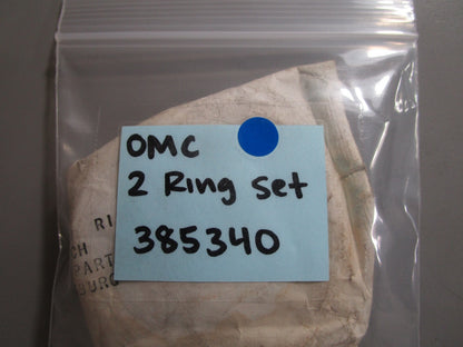 *NEW OEM* 0810 OMC Johnson Evinrude 2 Ring Set 385340 0385340