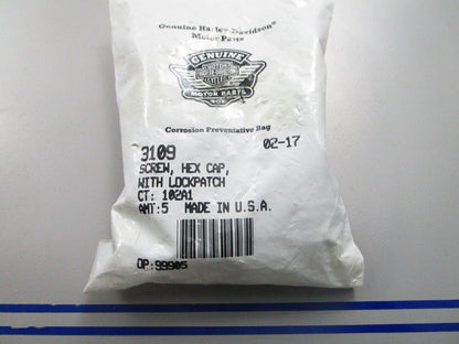 *NEW OEM* (LOT OF 5) 0810 Harley Davidson Hex Cap Screw & Washer 3109