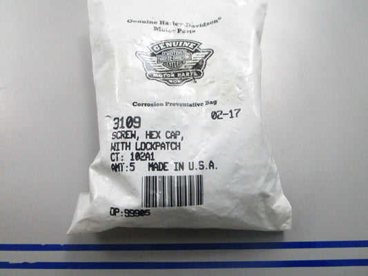 *NEW OEM* (LOT OF 5) 0810 Harley Davidson Hex Cap Screw & Washer 3109