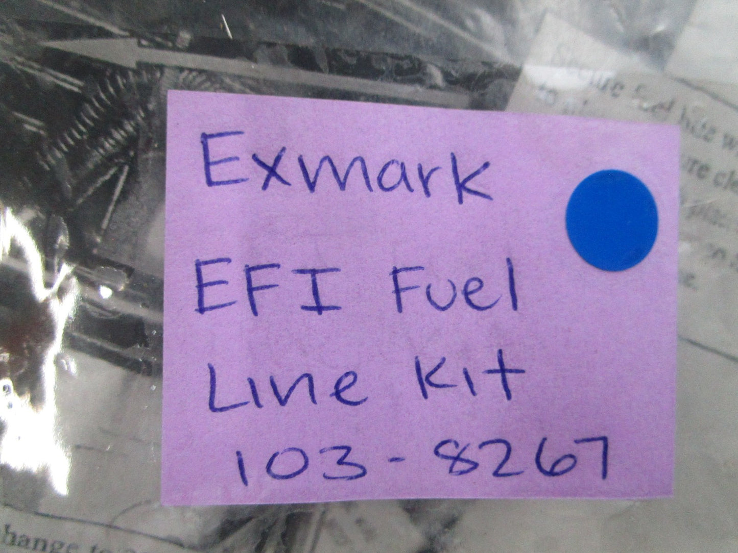 NEW OEM Exmark 103-8267 EFI Fuel Line Kit 0810