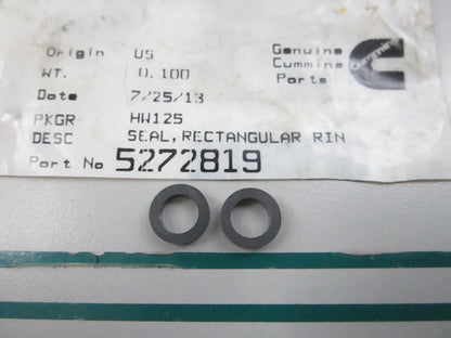 NEW OEM (LOT OF 2) 5272819 Cummins Rectangular Ring Seal 0810