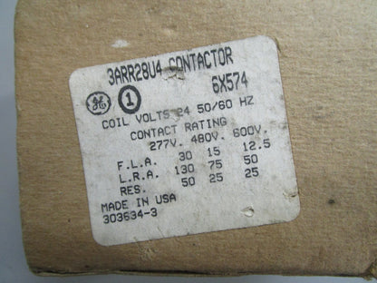 *NEW OEM* 0820 General Electric Contactor 3ARR28U4 6X574