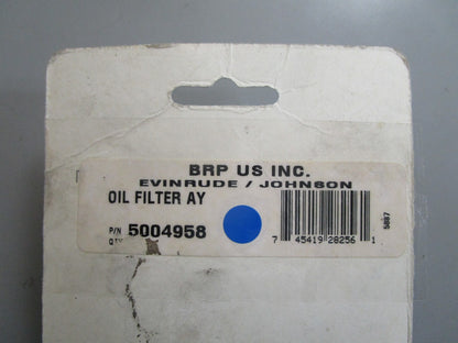 *NEW OEM* 0810 OMC Johnson Evinrude Oil Filter Assembly 5004958