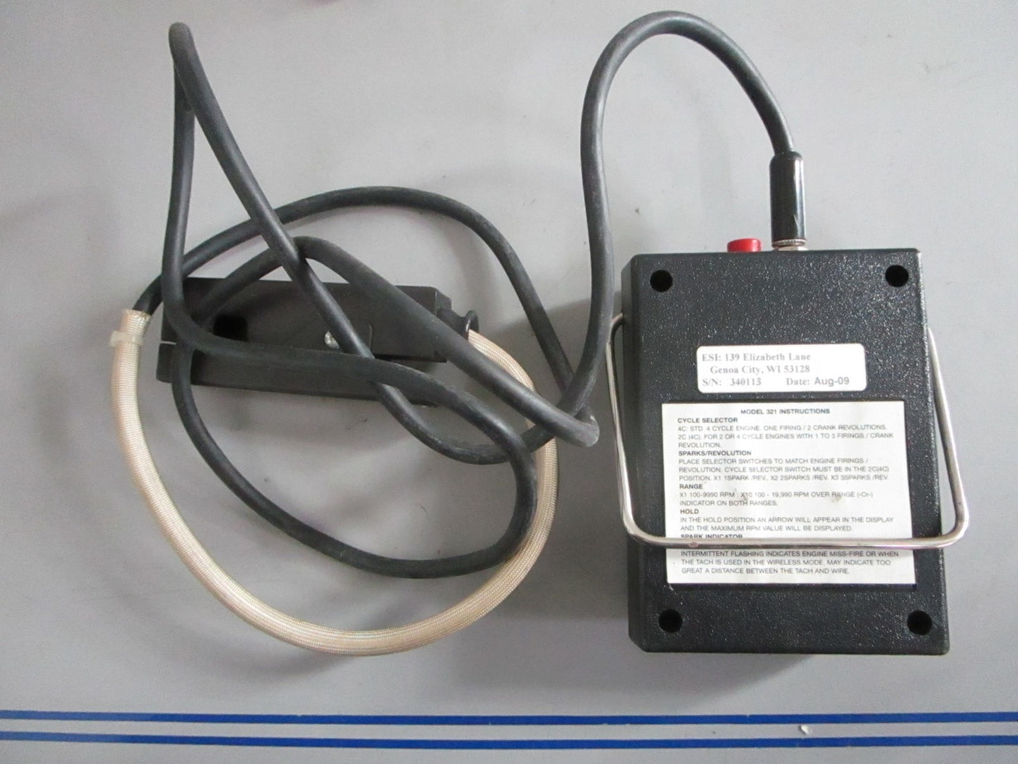 NEW OEM Model 321 Electronic Specialties Inc. Digital Tachometer 0820