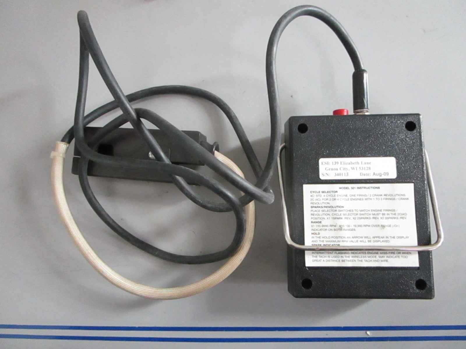 NEW OEM Model 321 Electronic Specialties Inc. Digital Tachometer 0820