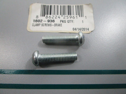 NEW OEM (LOT OF 2) 1602-936 Arctic Cat Brake Clamp Screw 0810