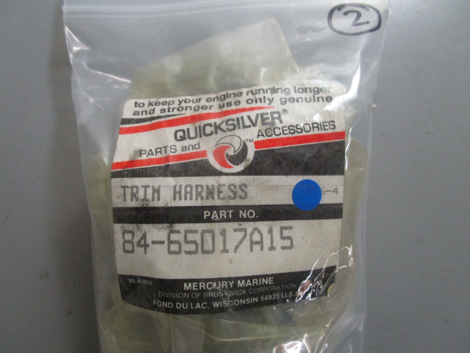 *NEW OEM* 0810 Mercury Quicksilver Trim Harness 84-65017A15