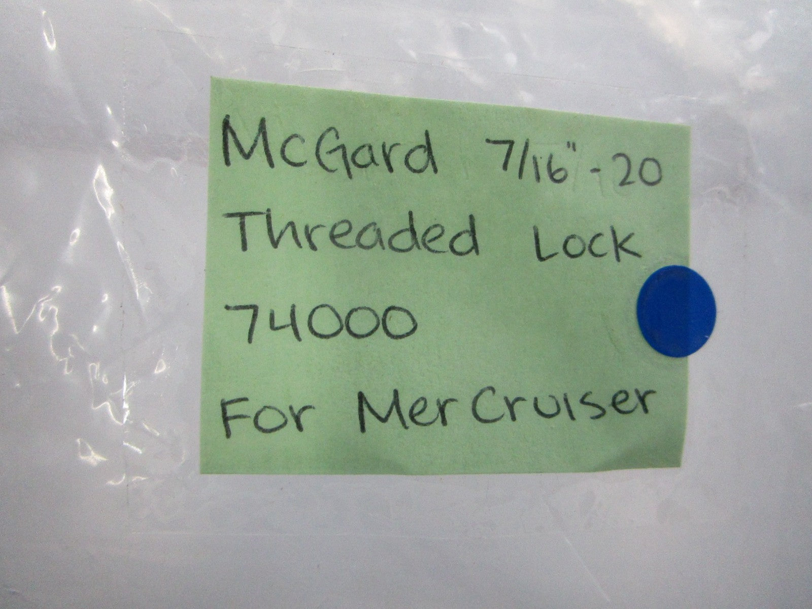 NEW 74000 For: Mercruiser McGard 7/16"-20 Threaded Lock 0810