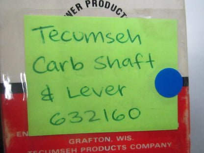 *NEW OEM* 0810 Tecumseh Carburetor Shaft & Lever 632160