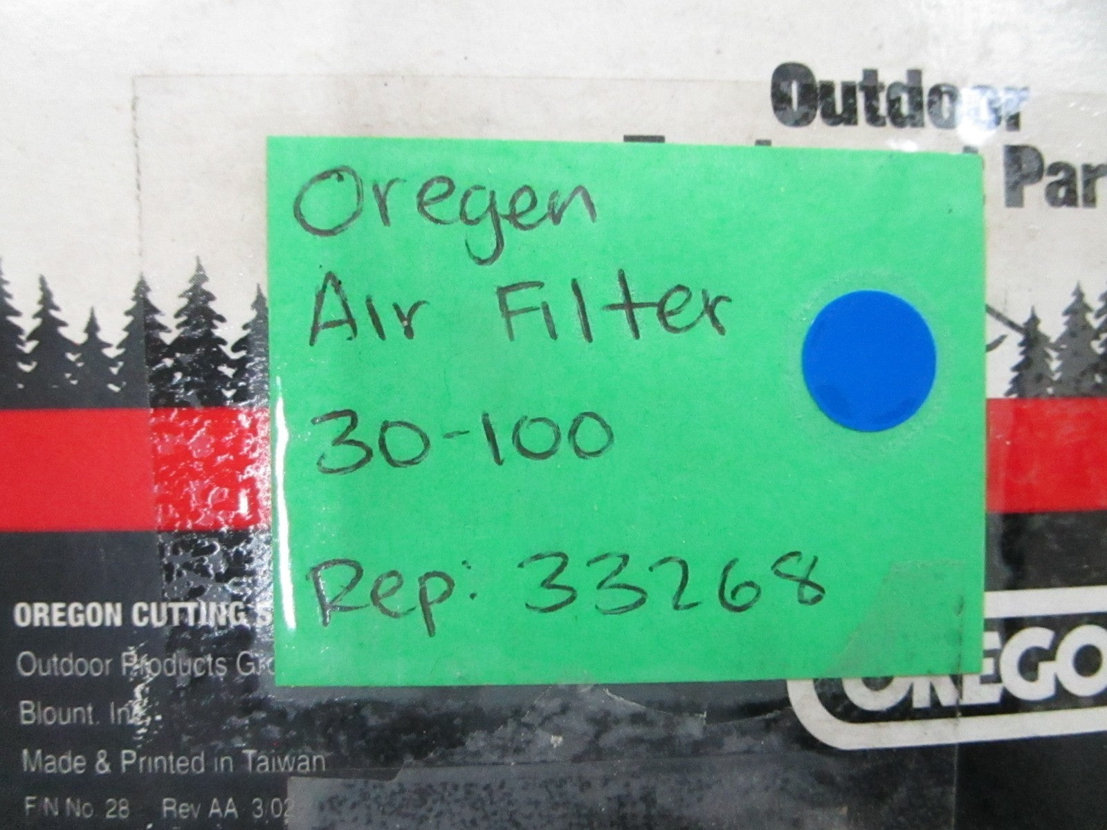 *NEW* (LOT OF 4) 0810 Oregon Air Filter 30-100 Replaces: 33268