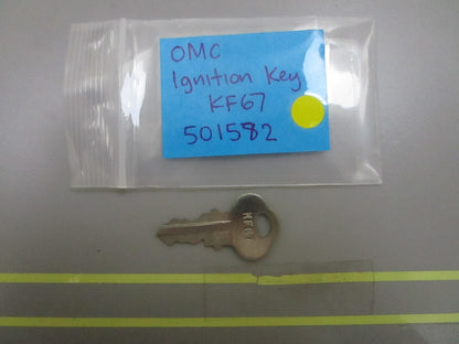 *NEW OEM* 0810 OMC Johnson Evinrude Ignition Key KF67 501582 0501582