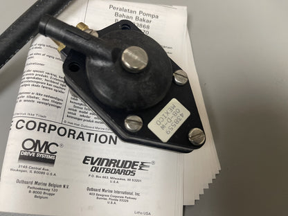 NEW OEM 393870 Johnson Evinrude Fuel Pump Assembly 0670