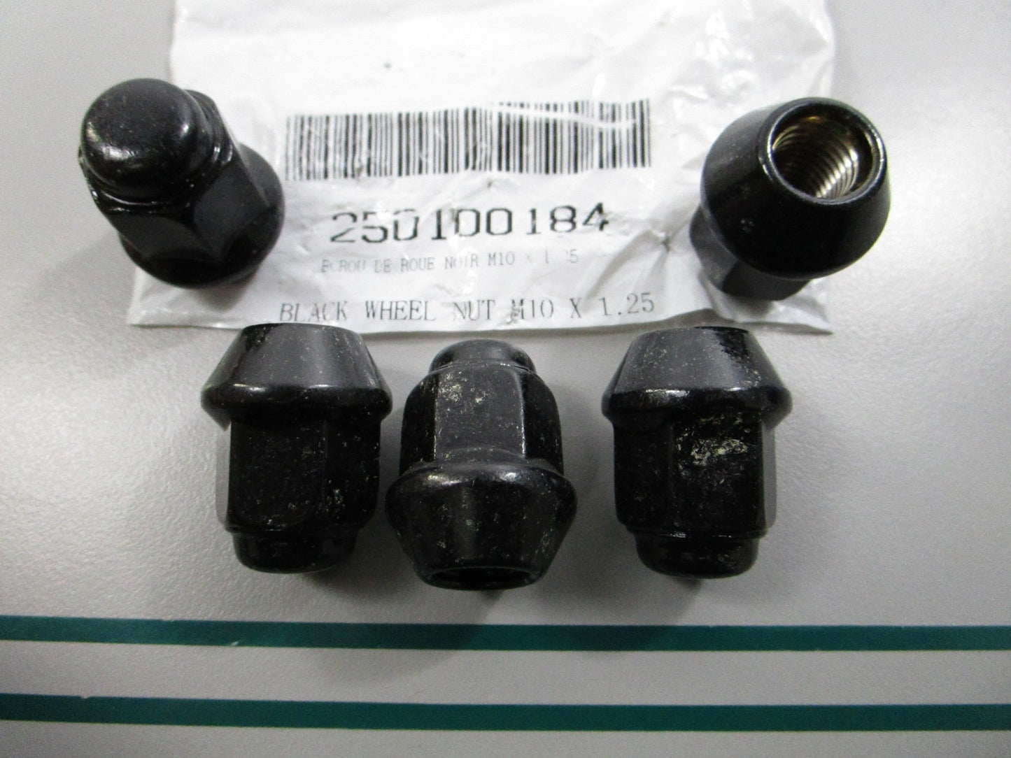 NEW OEM (LOT OF 5) 250100184 Can-Am Black Wheel Nut 0810