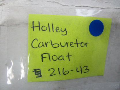 *NEW* 0810 Holley Carburetor Float 213-43