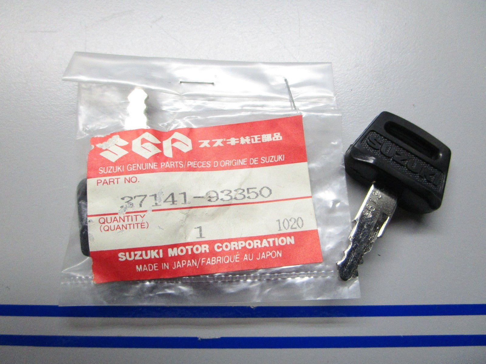 *NEW OEM* (LOT OF 2) 0810 Suzuki (8613) Ignition Key 37141-93350