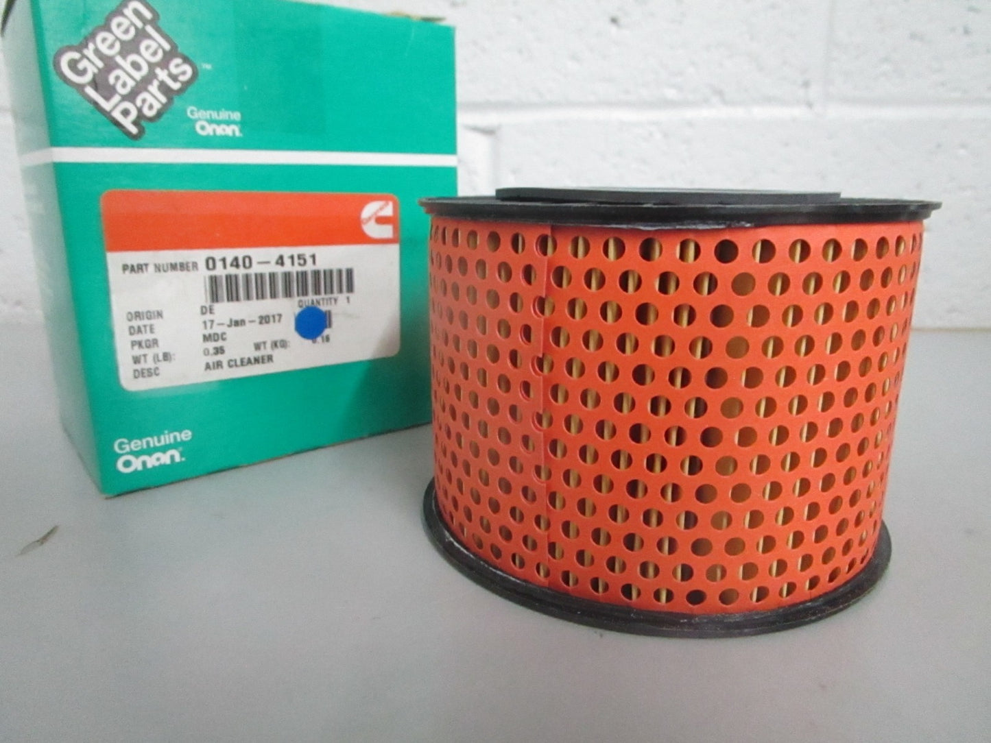 *NEW OEM* 0820 Onan Cummins Air Cleaner 0140-4151