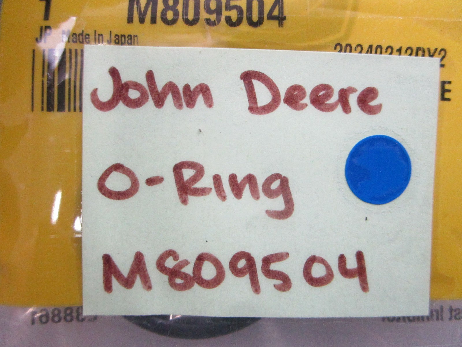 *NEW OEM* 0810 John Deere O-Ring M809504