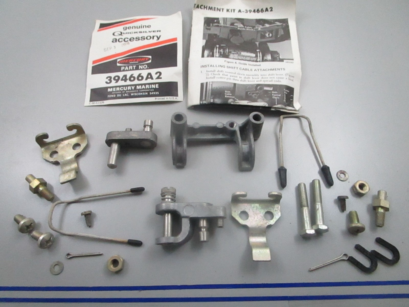 *NEW OEM* 0810 Mercury Quicksilver Remote Control Attachment Kit 39466A2