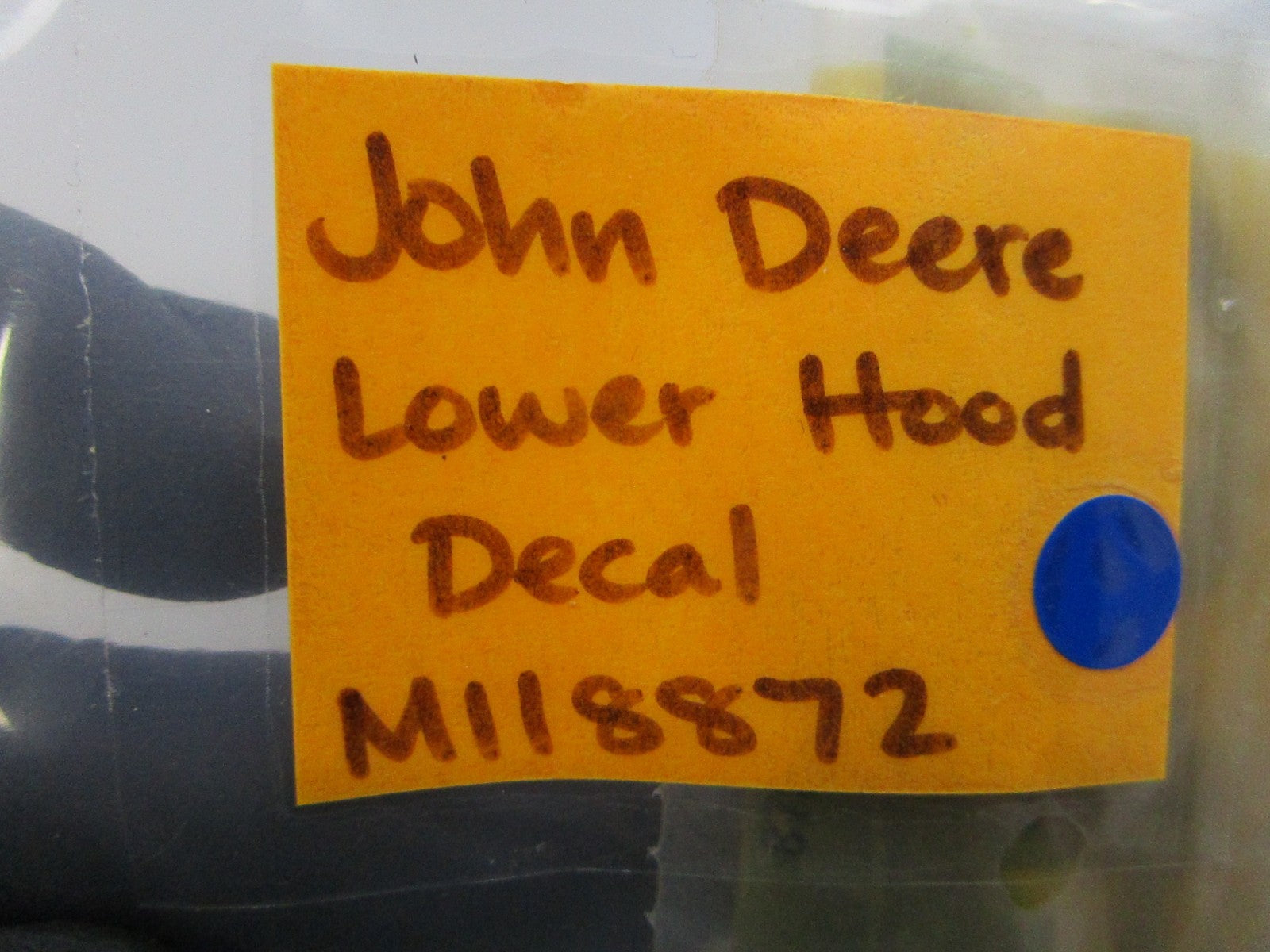 *NEW OEM* 0810 John Deere Lower Hood Decal M118872