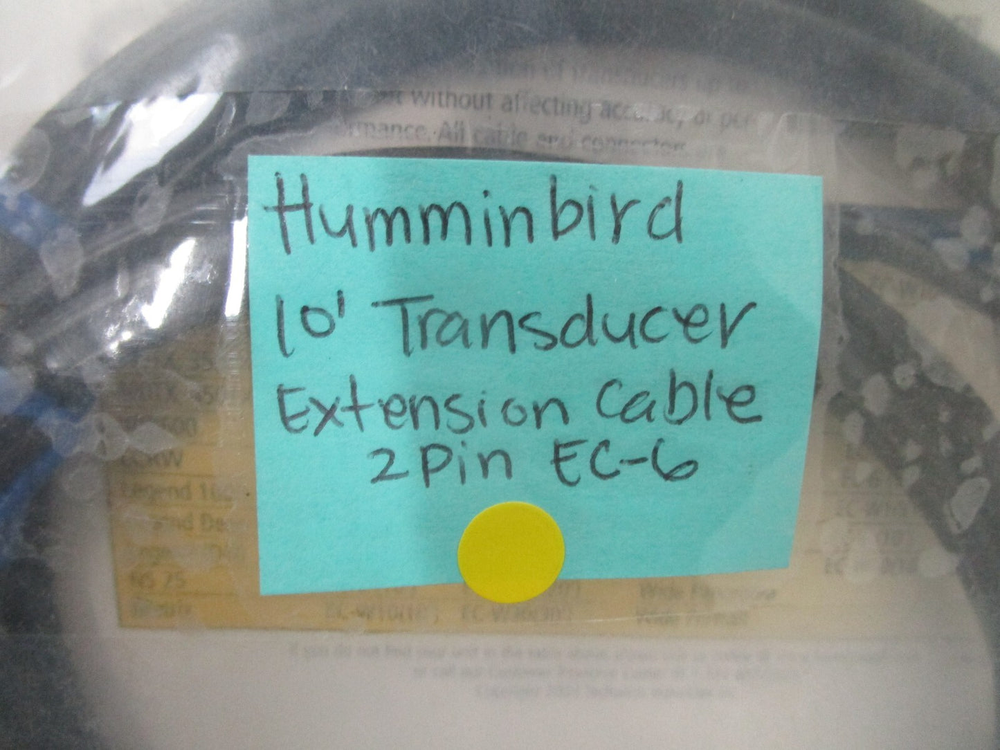 *NEW OEM* 0810 Humminbird 10' Transducer Extension Cable 2 Pin EC-6