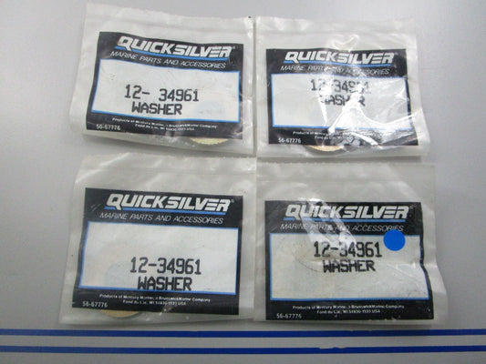 *NEW OEM* (LOT OF 4) 0810 Mercury Quicksilver Washer 12-34961