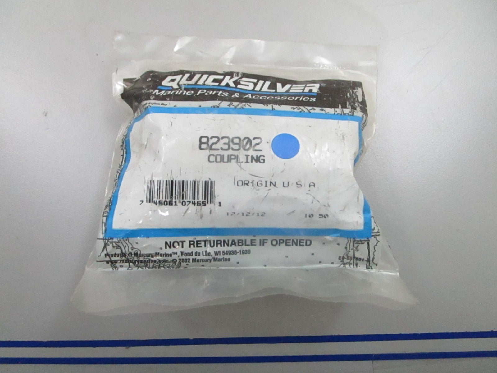 *NEW OEM* 0810 Mercury Quicksilver Coupling 823902