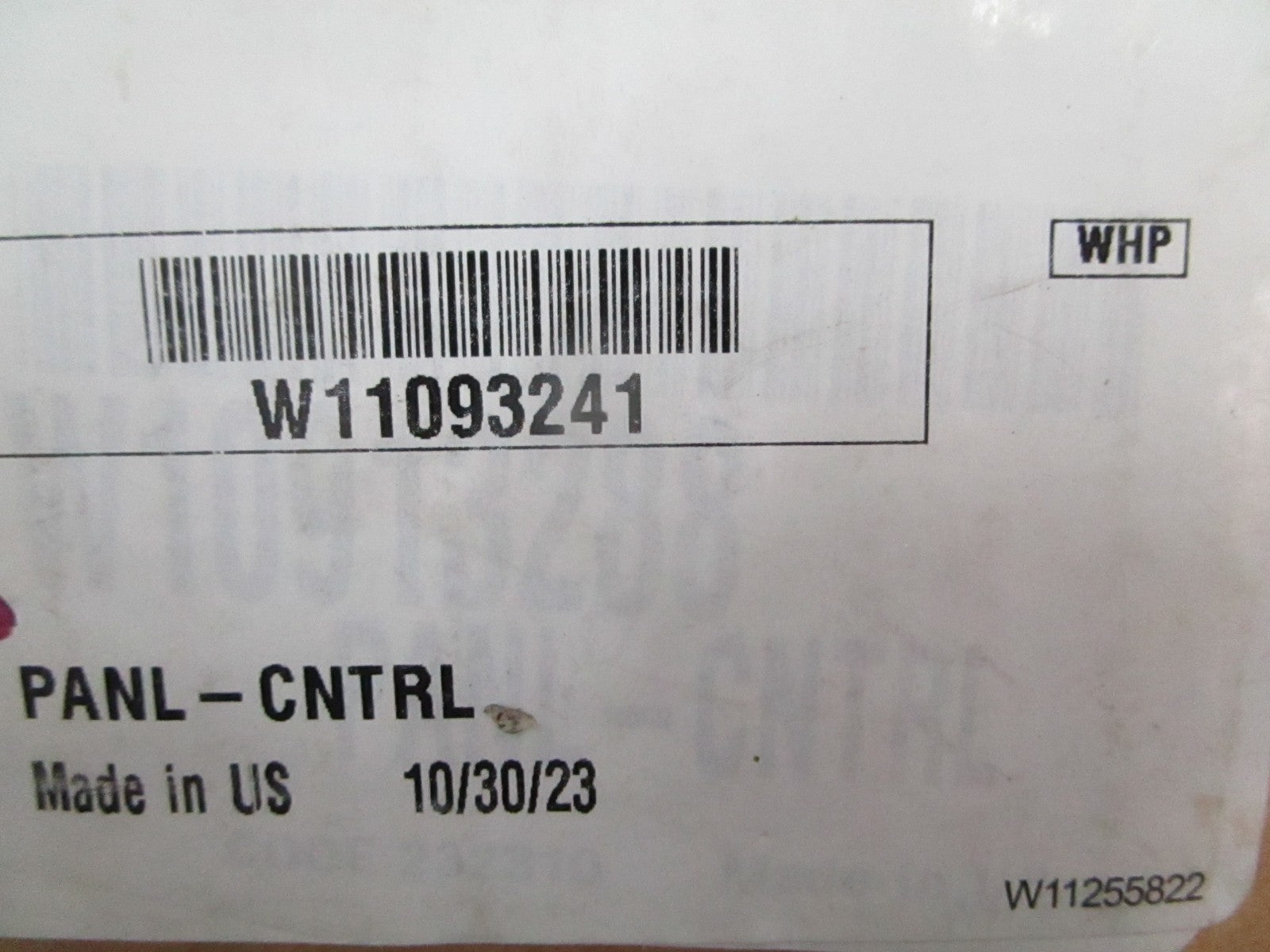 Whirlpool W11093241 NEW OEM Wall Oven Range Control Panel Stainless Steel 0820