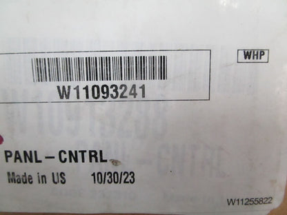 Whirlpool W11093241 NEW OEM Wall Oven Range Control Panel Stainless Steel 0820