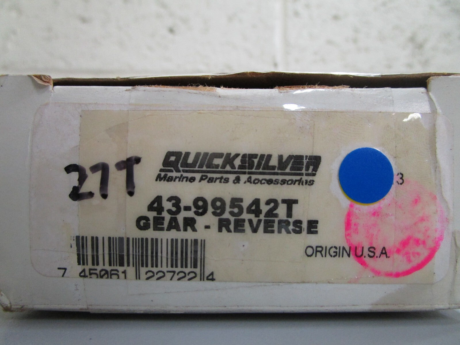 *NEW OEM* 0820 Mercury Quicksilver 27T Reverse Gear 43-99542T