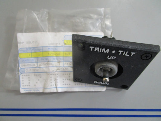 *NEW OEM* 0820 OMC Johnson Evinrude Switch & Bezel Ay 174652 0174652