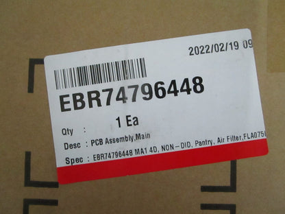 *NEW OEM* 0820 LG Refrigerator Main Control Board EBR74796448