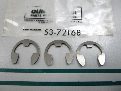 NEW OEM (LOT OF 3) 53-72168 Mercury Quicksilver Retaining Ring 0810