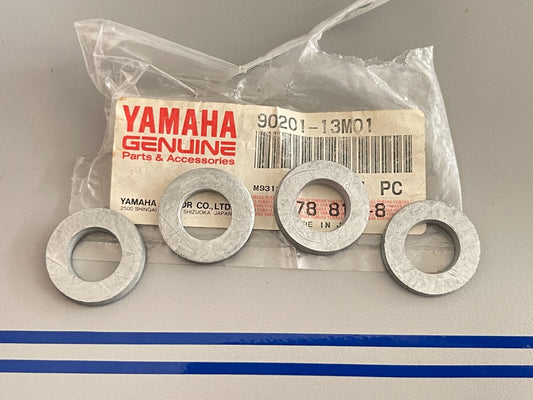 *NEW OEM* (LOT OF 4) 0810 Yamaha Plate Washer 90201-13M01-00