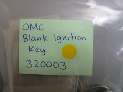 *NEW OEM* (LOT OF 2) 0810 OMC Johnson Evinrude Blank Ignition Key 320003 0320003