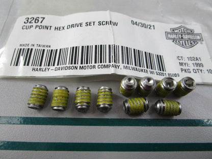 NEW OEM (LOT OF 10) 3267 Harley Davidson Set Screw 0810