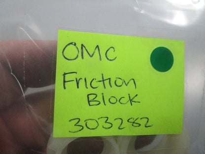 NEW OEM (LOT OF 2) 303282 0303282 OMC Johnson Evinrude Friction Block 0810